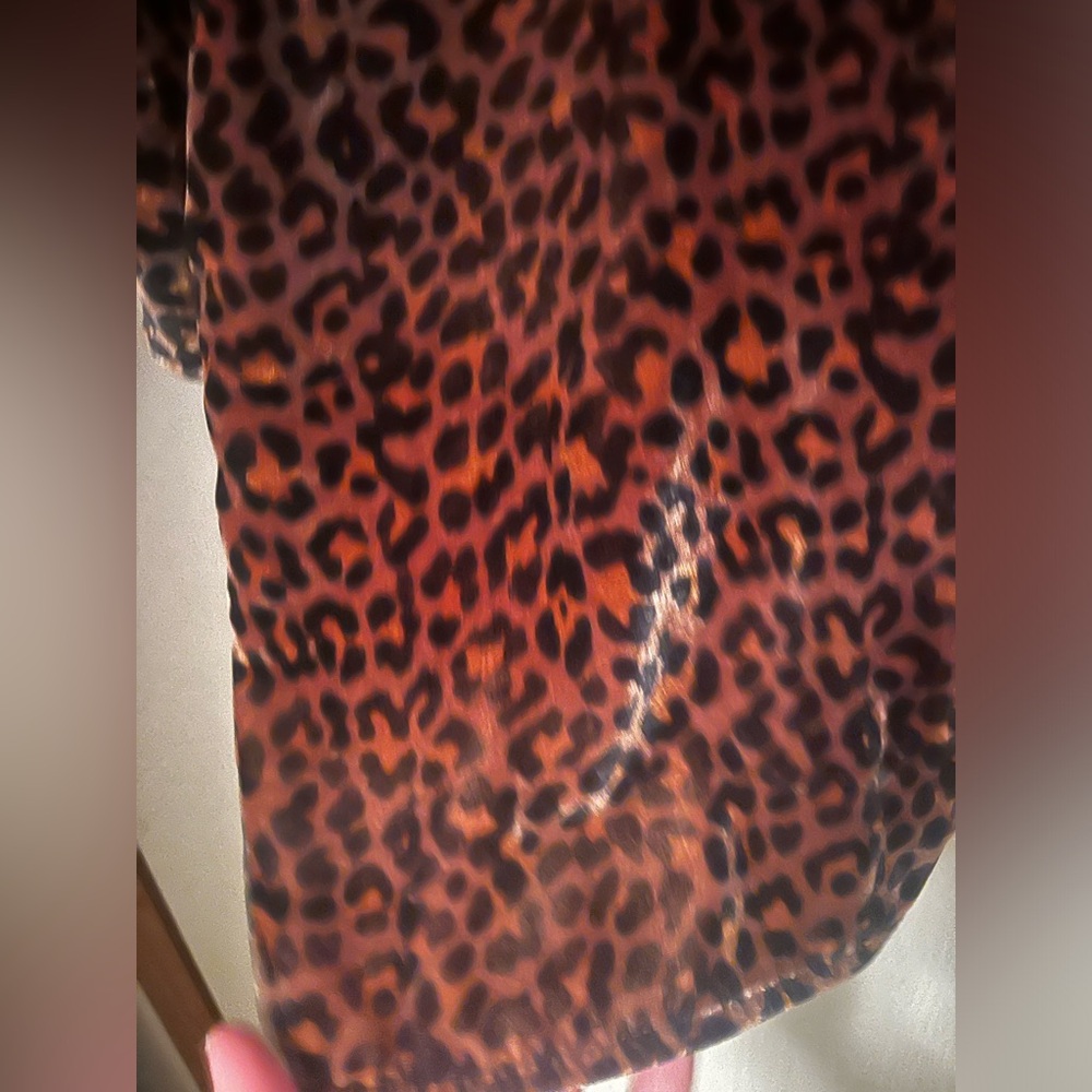 NWT SOFT SURROUNDINGS Silk Velvet Poets Leopard Tunic XLP - Picture 10 of 11